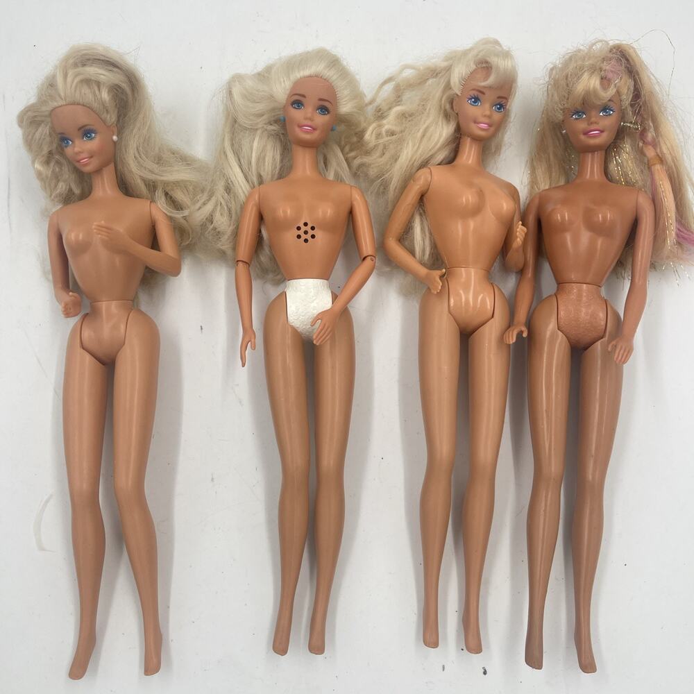 Vintage 1966 Mattel Barbie Doll Lot of 4 Used